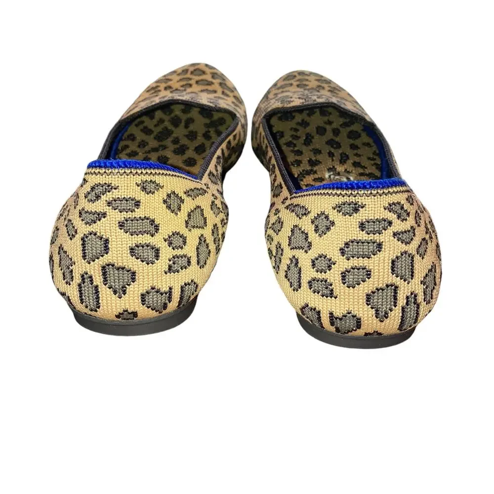 Women’s Rothy’s The Loafer in Retired Pattern Spotted Cheetah, size 6.5